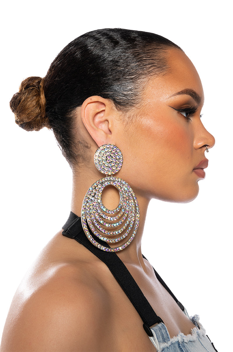 THE MOMENT BLING CIRCLE EARRINGS