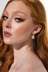 TURNING HEADS DROP PENDANT CZ NECKLACE