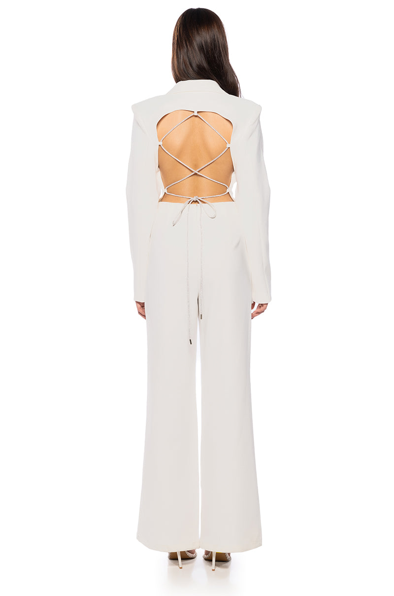 VIBE SO RARE TWO PIECE BLAZER JUMPSUIT