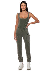 VIVIE CASUAL CARGO JUMPSUIT